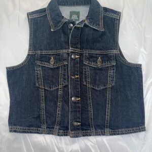 Wild Fable Denim Vest - Dark Blue